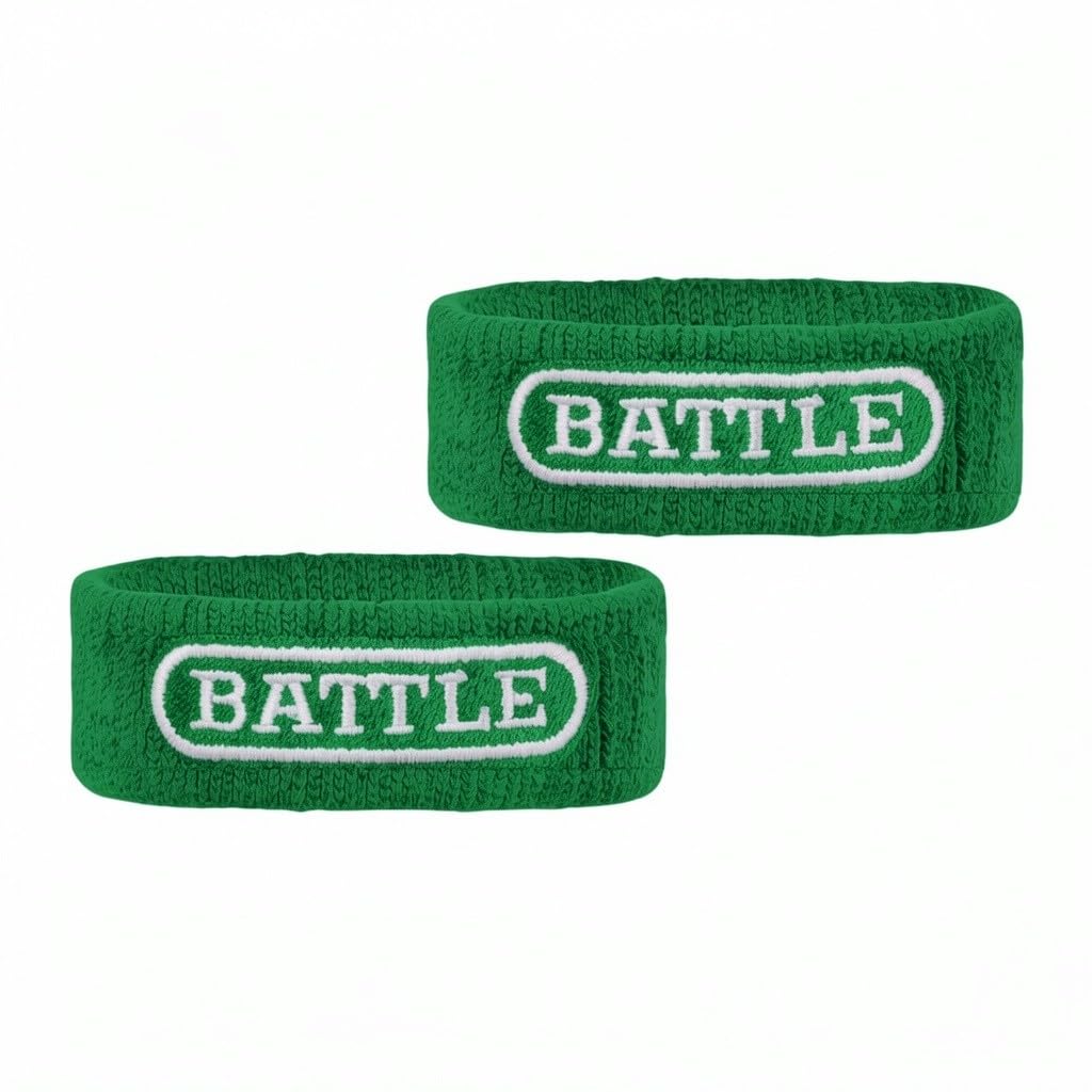 Battle Football Armbands - High-Performance Bands for Football Athletes - Includes 2 Bicep Bands - Ultra-Soft Material to Wick Away Sweat and Keep Hands Dry and Comfortable - Machine Washable