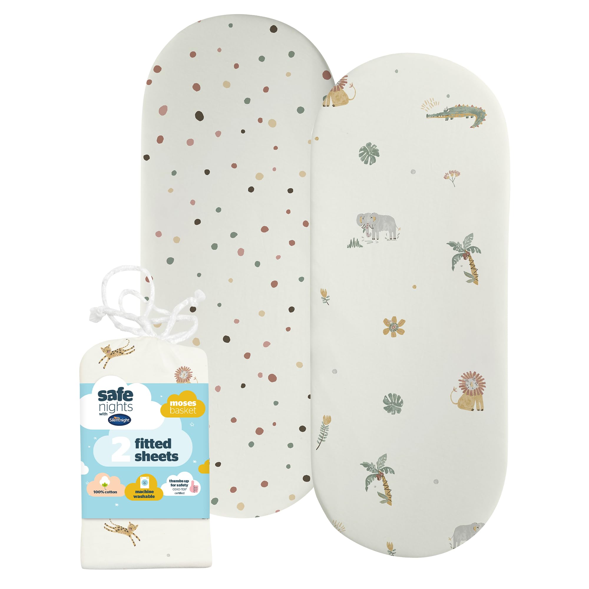 Silentnight Safe Nights Fitted Sheet - Safari