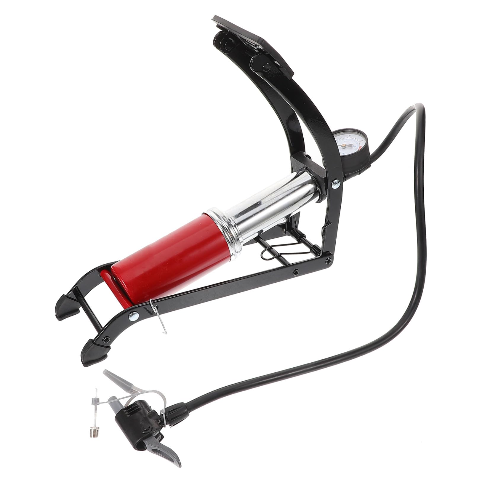 Toddmomy Fahrrad-fußpumpe Hochdruck-vertikalpumpe Für Fahrräder Und Motorräder Tragbare Reifenluftpumpe Mit Auto-fußpumpe-Funktion Für Fahrradaufpumpen