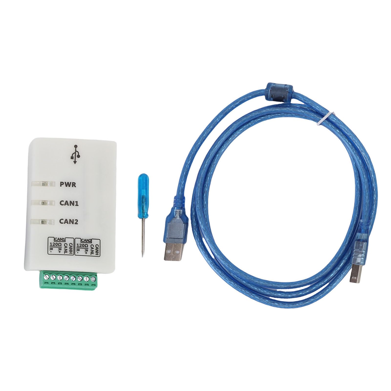 Adaptador USB a Can 2A Analizador de Bus Can Multicanal Convertidor Inteligente para Calibración Automotriz y Aplicaciones Industriales