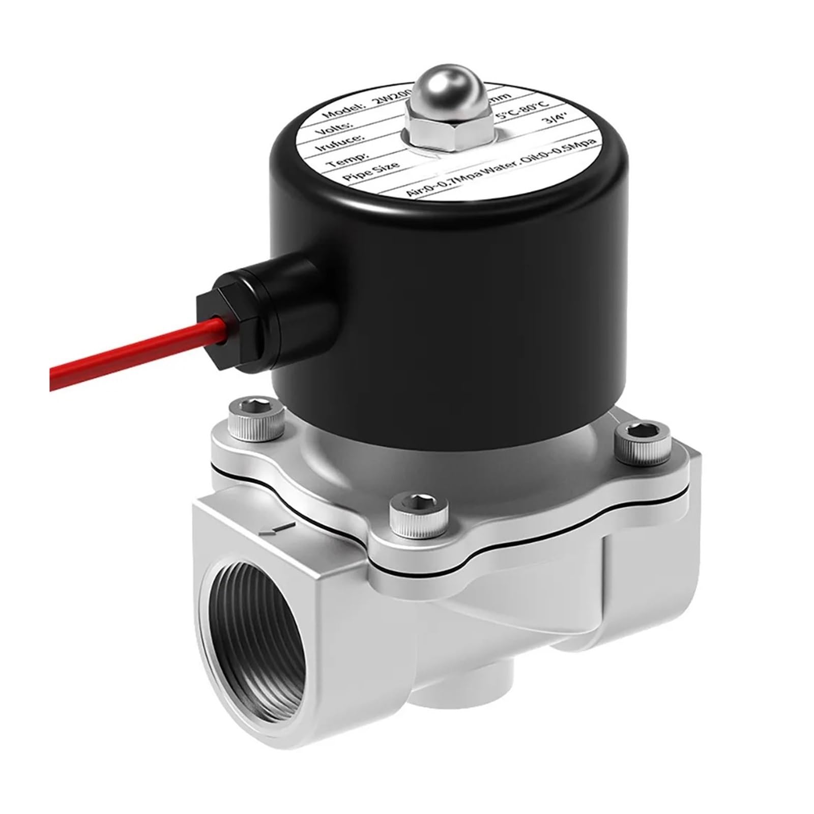 JJKKOZVQF Electric Solenoid Valve Normally Closed Pneumatic 12V/24V/220V(2inch,220V)