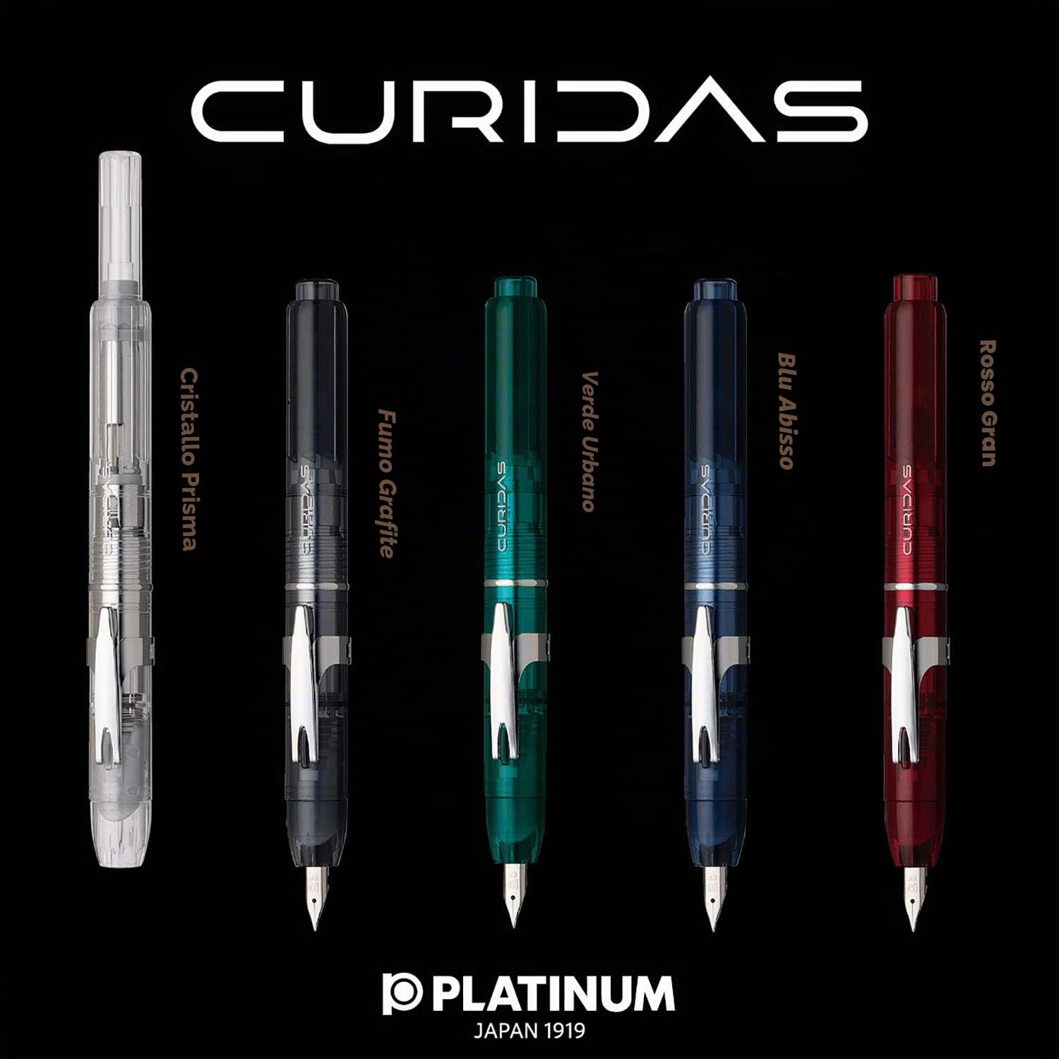 PLATINUM Curidas Urban Green - Penna stilografica EF