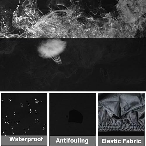 Miniatura 6 de YONQIFON Crew 4-6 plazas UTV cubierta resistente con cremallera 420D impermeable para CFMOTO Uforce, Kawasaki Teryx 4, Polaris RZR, General 4,