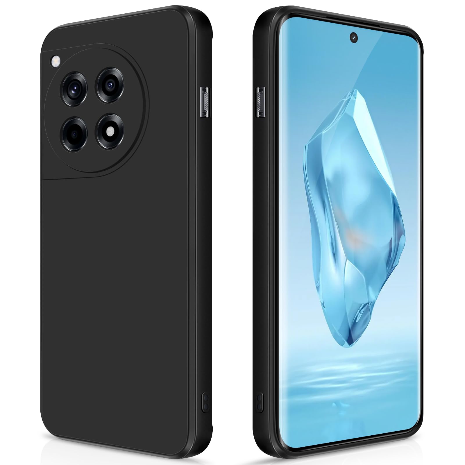 GiiYoon Case Compatible with Oneplus 12R, Silky-Soft Touch Full-Body Protective Phone Silicone Case