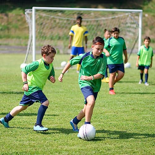 Zocipro Football Silicone Wristbands, 24Pcs Rubber Soccer Wristband Bracelets with 10 Football Themed Stickers, Football Sports Party Favours Gift for Kids Boys (4 Styles) - Image 2