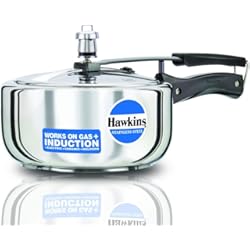 Olla Magefesa 3 Litros Olla a presión de acero inoxidable Hawkins modelo B60 de 3 litros