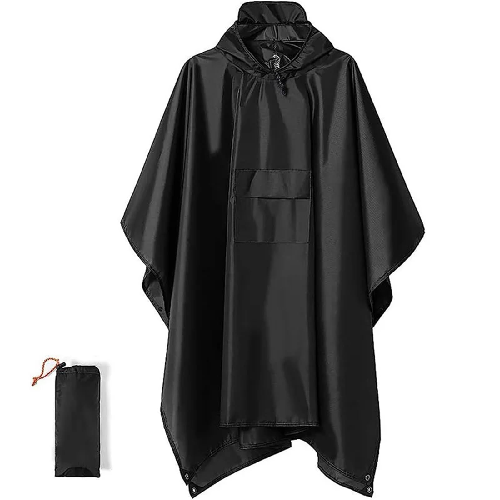 Poncho de lluvia multifuncional 3 en 1, impermeable y transpirable, ideal for senderismo, camping montañismo