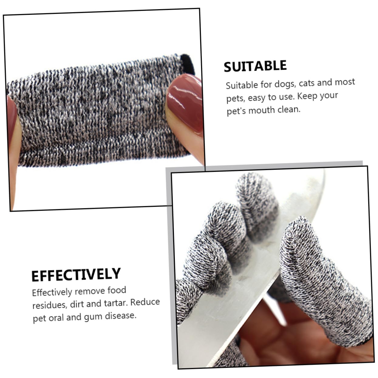 CIYODO Dog Finger Toothbrush Set Pet Cleaning Brush Cat Toothbrush Pet Care Supplies