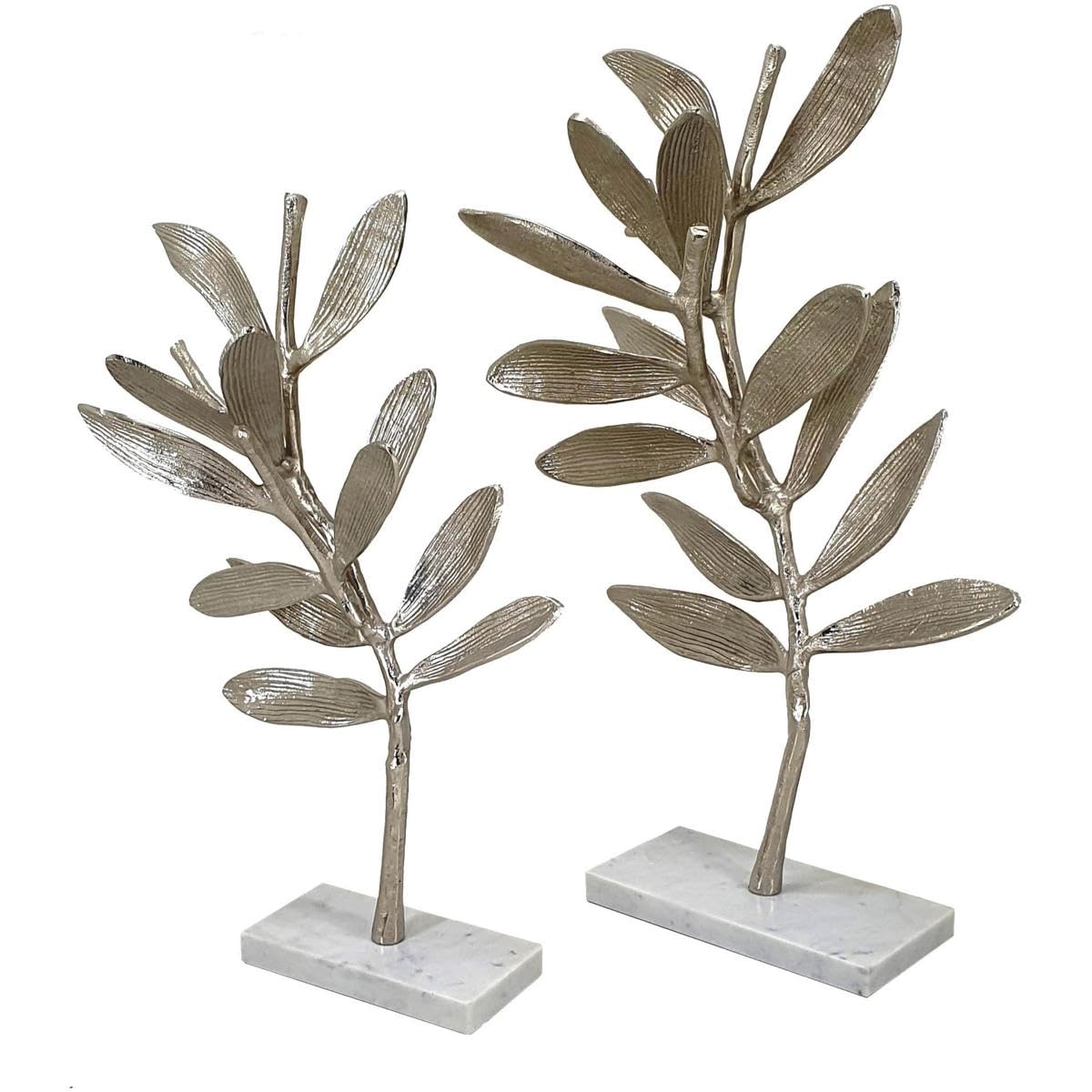 IMAX 77326-2 Intrinsic Aluminum Statuaries - Set of 2