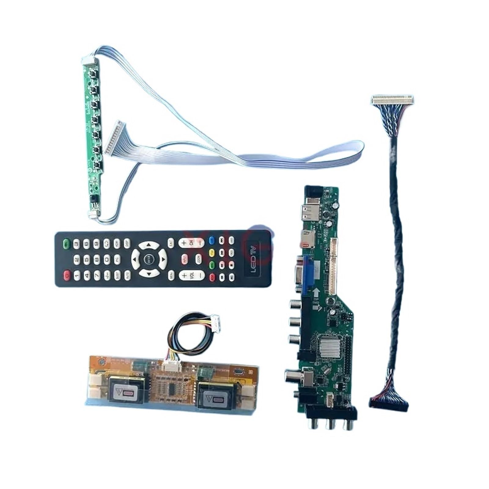 for M170EU01 M170EN04 M170EN05 M170EN06 Treiber Board Kit 4CCFL LVDS-30Pin Matrix USB + HDMI + VGA + AV + IR 1280 * 1024 DVB Signal Digitales Zubehör(for M170EN04-1)