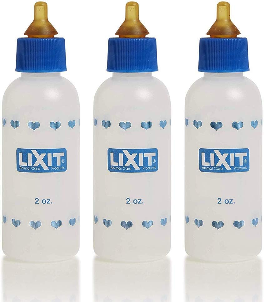 Lixit 2oz Nursing Bottle for Small Animals (2oz, Pack of 3)