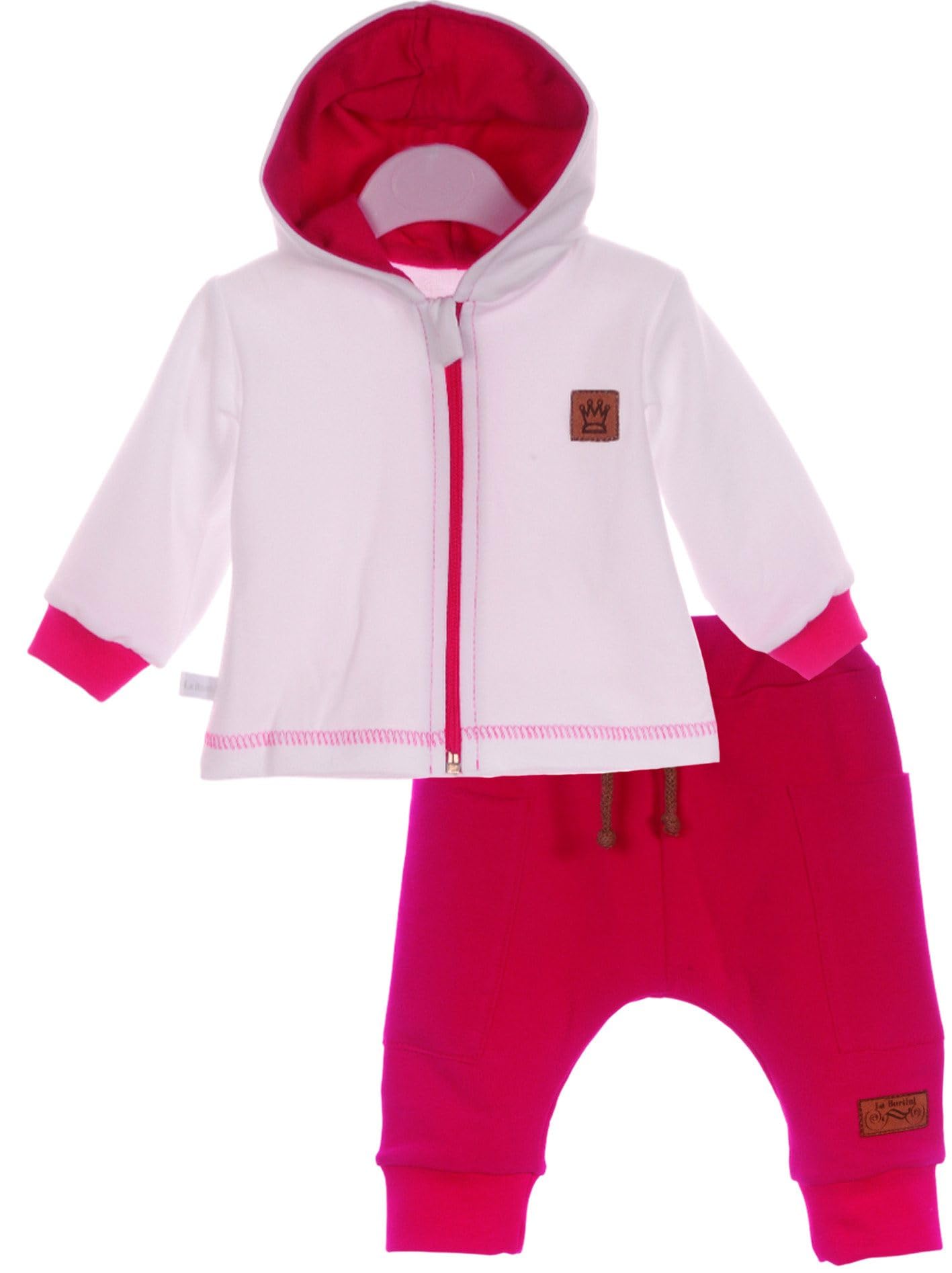 Erstausstattungspaket Anzug 3Tlg Langarmshirt Hose Kapuzenjacke Baby Kinder Shirt Hose