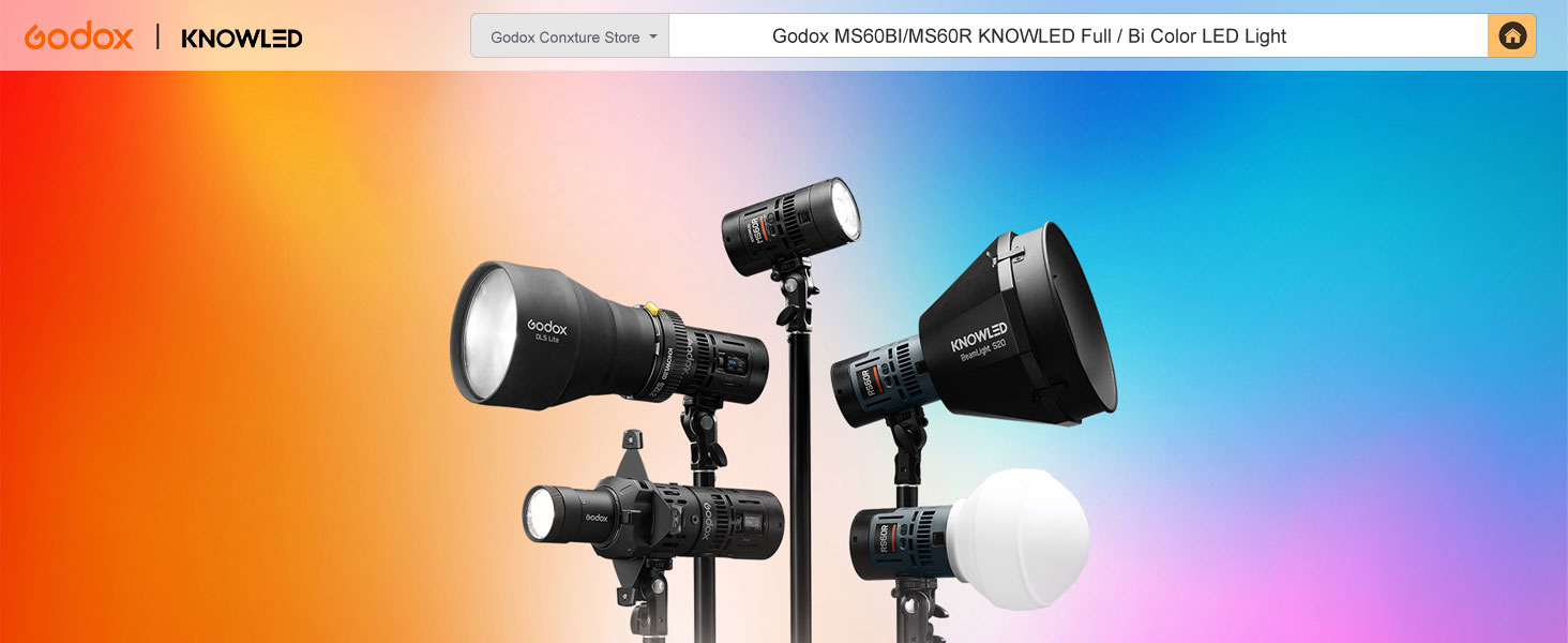 Amazon.com : Godox KNOWLED MS60Bi Bi-Color LED Light Kit with