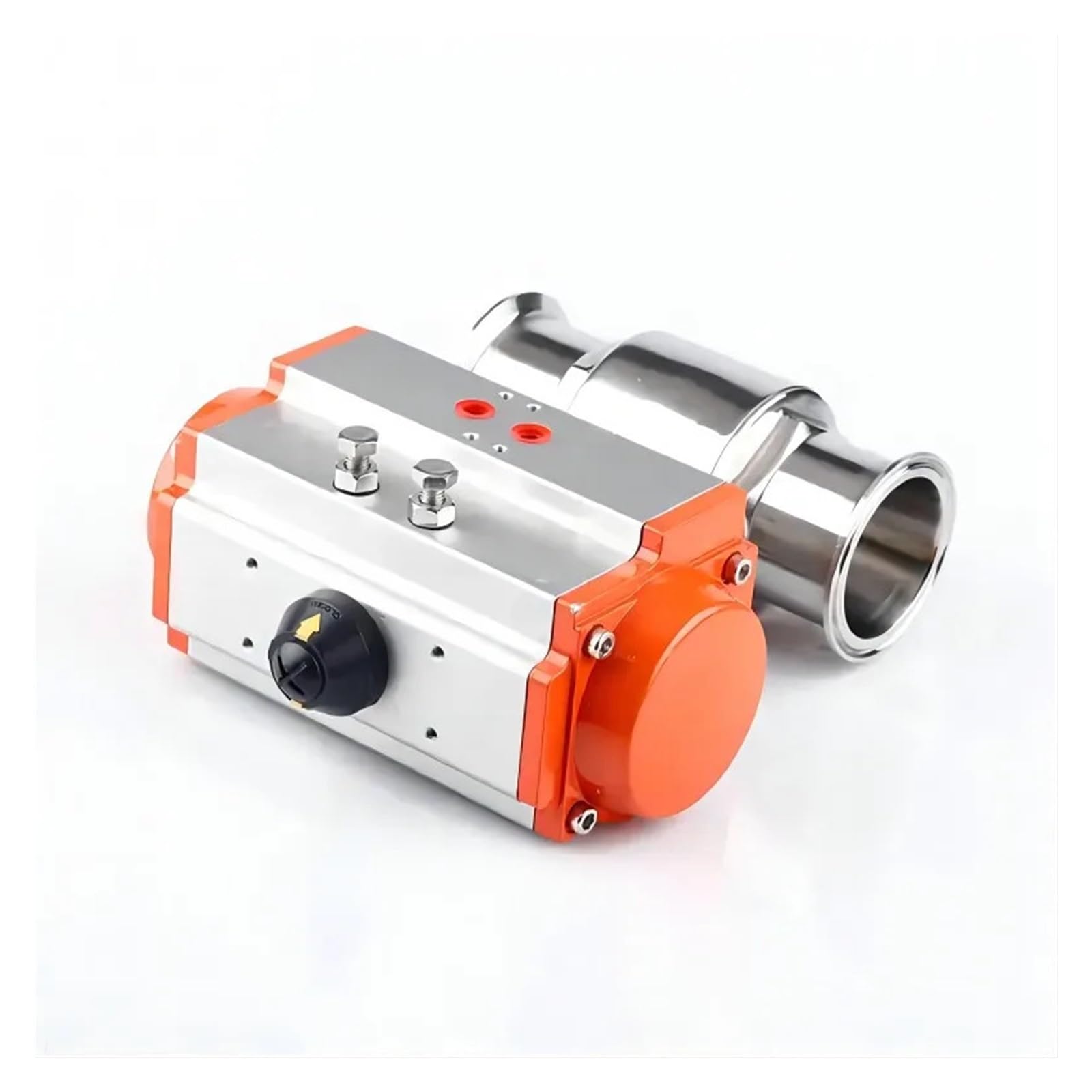 TPKMVGAP 25mm 304 Stainless Steel Ball Valve Two Piece Tri Clamp Ferrule Type With Double Acting Cylinder