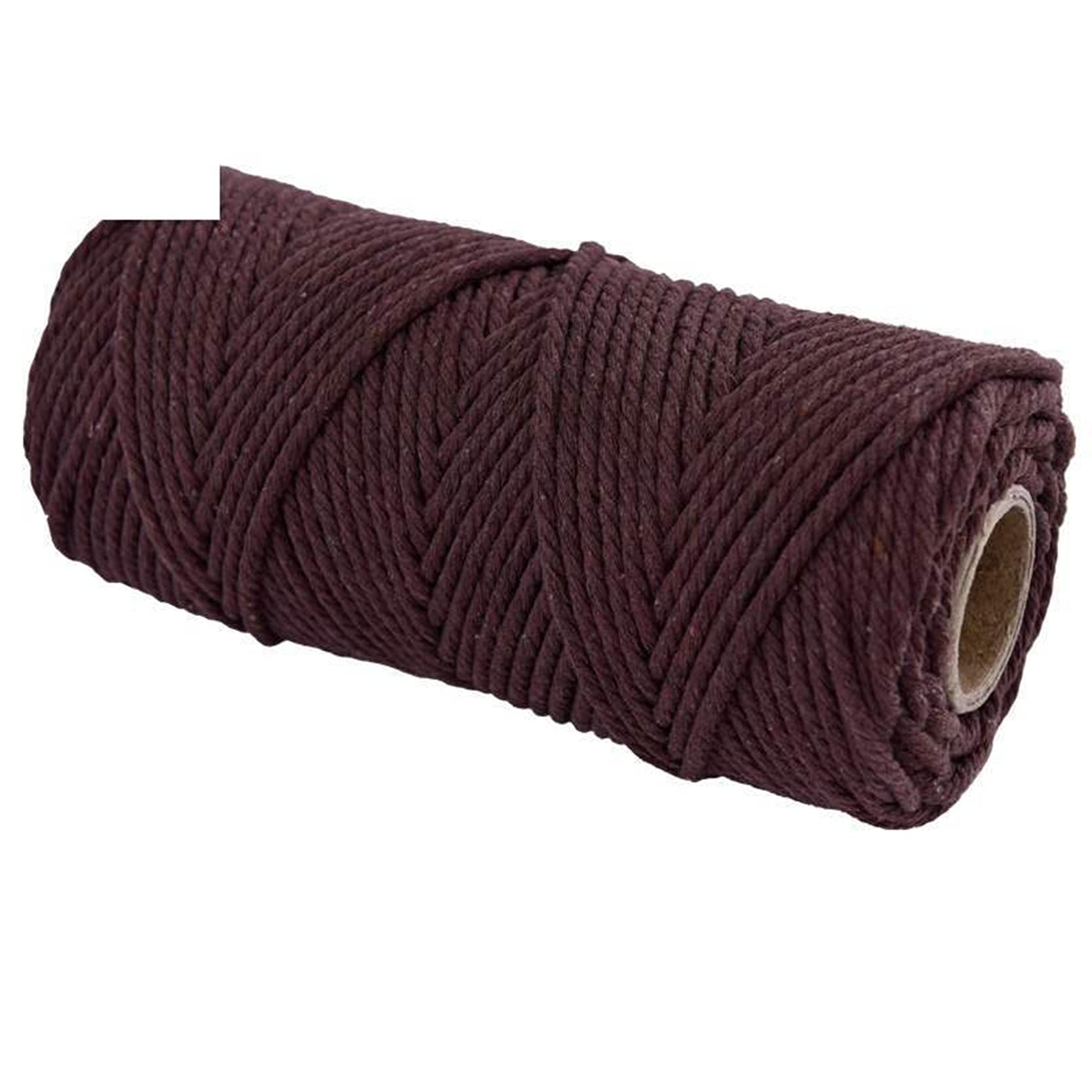 Lina, lina nylonowa, sznurek makrama Lina bawełniana 3mm/4mm x 200m, naturalna lina makrama sznurek do rękodzieła DIY, sznurek bawełniany miękka lina do zawieszania na ścianie makrama, projekty dekora