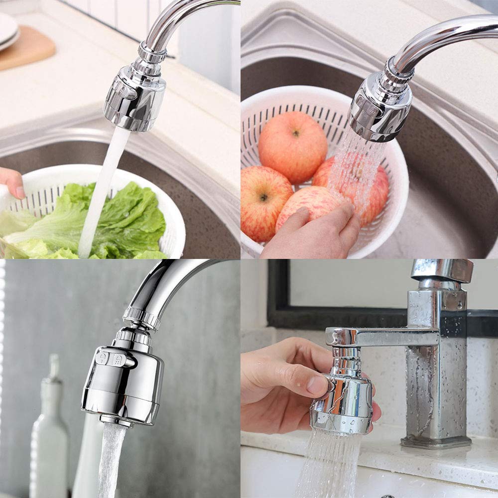 Leeonz Movable Kitchen Tap Head Faucet Sprayer Water Spray 360 Degree Rotatable Kitchen Faucet Spray Universal Adapter Kitchen Sink Accessories Tools,Standard (B0BQ6TNM6F) Amazon Price History, Amazon Price Tracker