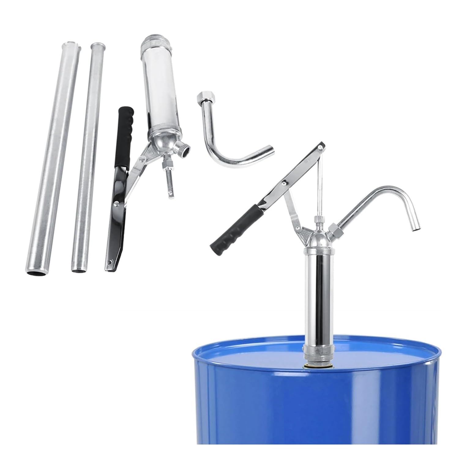 Fuel Pump, Manual Oil Transfer Hand Operated Barrel Pump Gear Oil for Automotive and Industrial Use