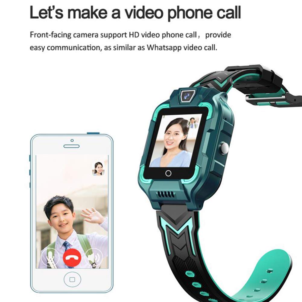 Inteligente Reloj Niños Teléfono, 4G GPS + GPRS + Libras Que Colocan Niños Inteligentes A Prueba De Agua Reloj + WIFI Posicionamiento Reconocimiento De La Cara En Varios Idiomas A Prueba De Agua