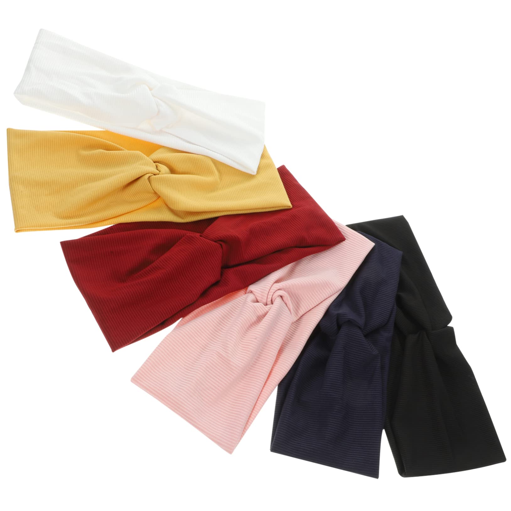 FRCOLOR 18 Piezas Diadema Lazos Para El Cabello Gimnasio Envolturas Para La Cabeza Bandanas Accesorios Para El Cabello Rosa Bandanas Para El o De Color Sólido