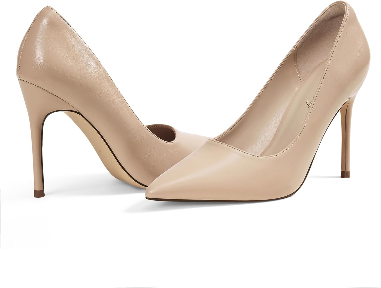 Elisabet Tang Women's High Heels Pumps Closed Pointed Toe Stiletto 4inch Heels Classic Office Special Dressy Wedding Pump Shoes - Image 5