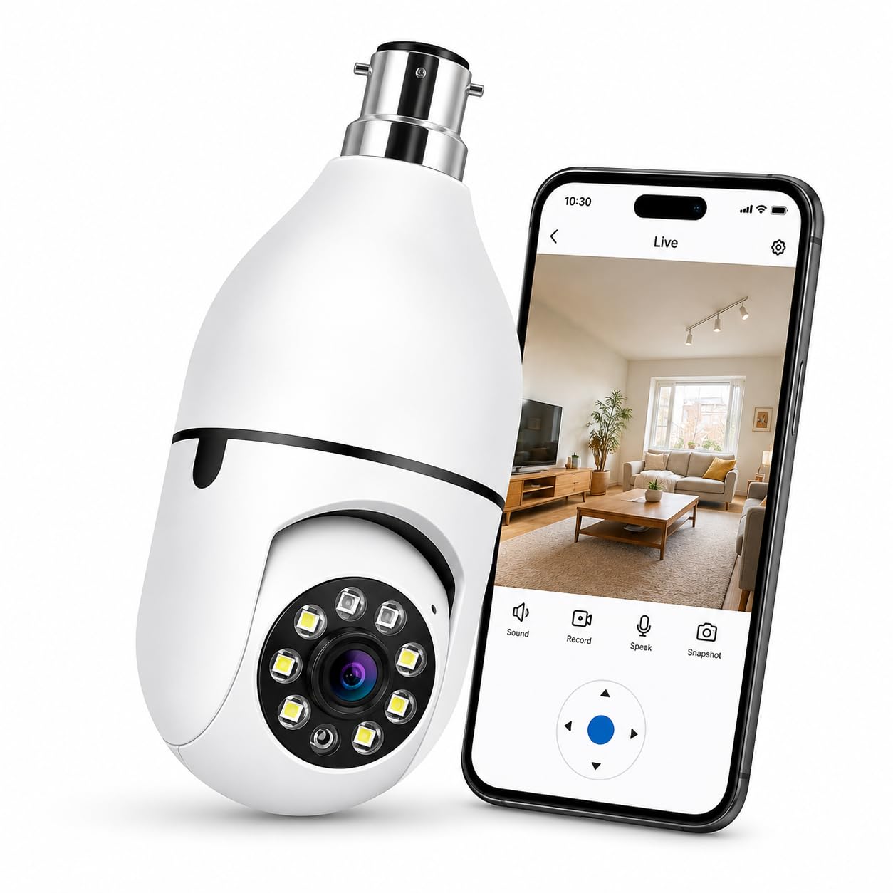 1080P Smart WiFi CCTV Camera with Dual Lens, PTZ Rotation, Motion Detection, Two-Way Audio, Night Vision, Remote App Surveillance-image-36