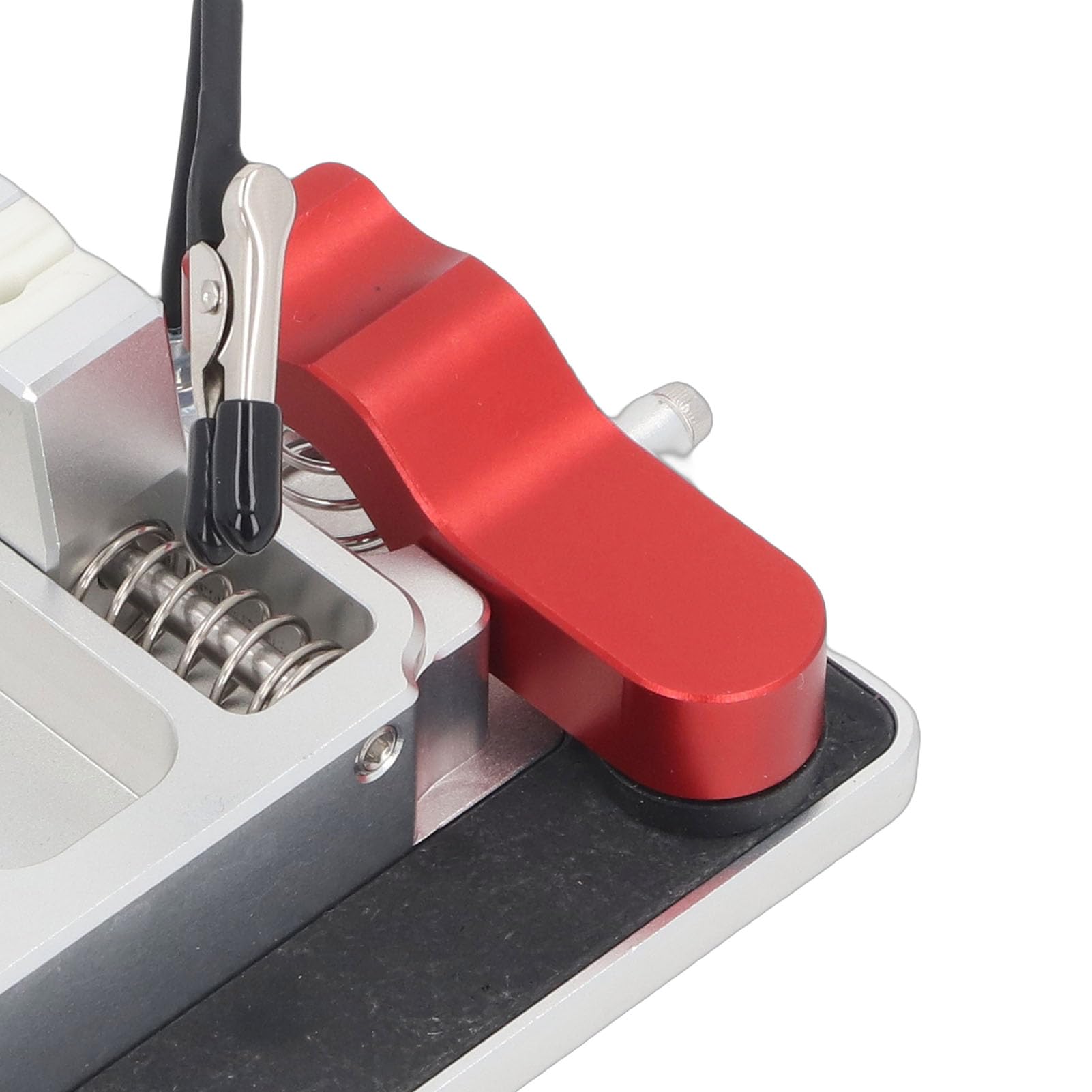 Stacja Lutownicza Helping Hands, Aluminium 6061, Trzecie Narzędzie Ręczne z Podwójnym Zaciskiem Ceramicznym, Otwór 12 Mm, do 500°F, Lutowanie Drutu do Taśm LED PCB Naprawy Elektroniki