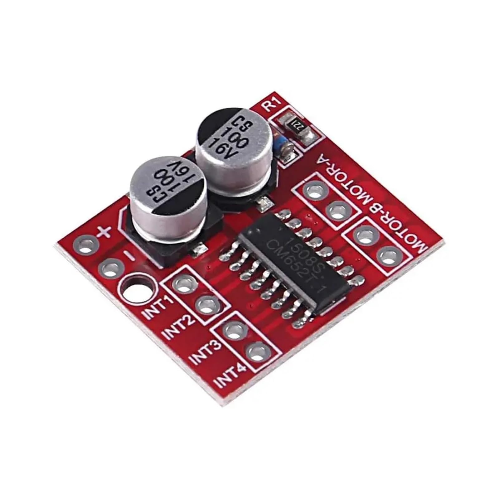 Mini controlador de motor de CC L298N, MX1508 Mini controlador de velocidad PWM de doble canal 1.5A de 2 vías Puente H dual Reemplazar paso a paso
