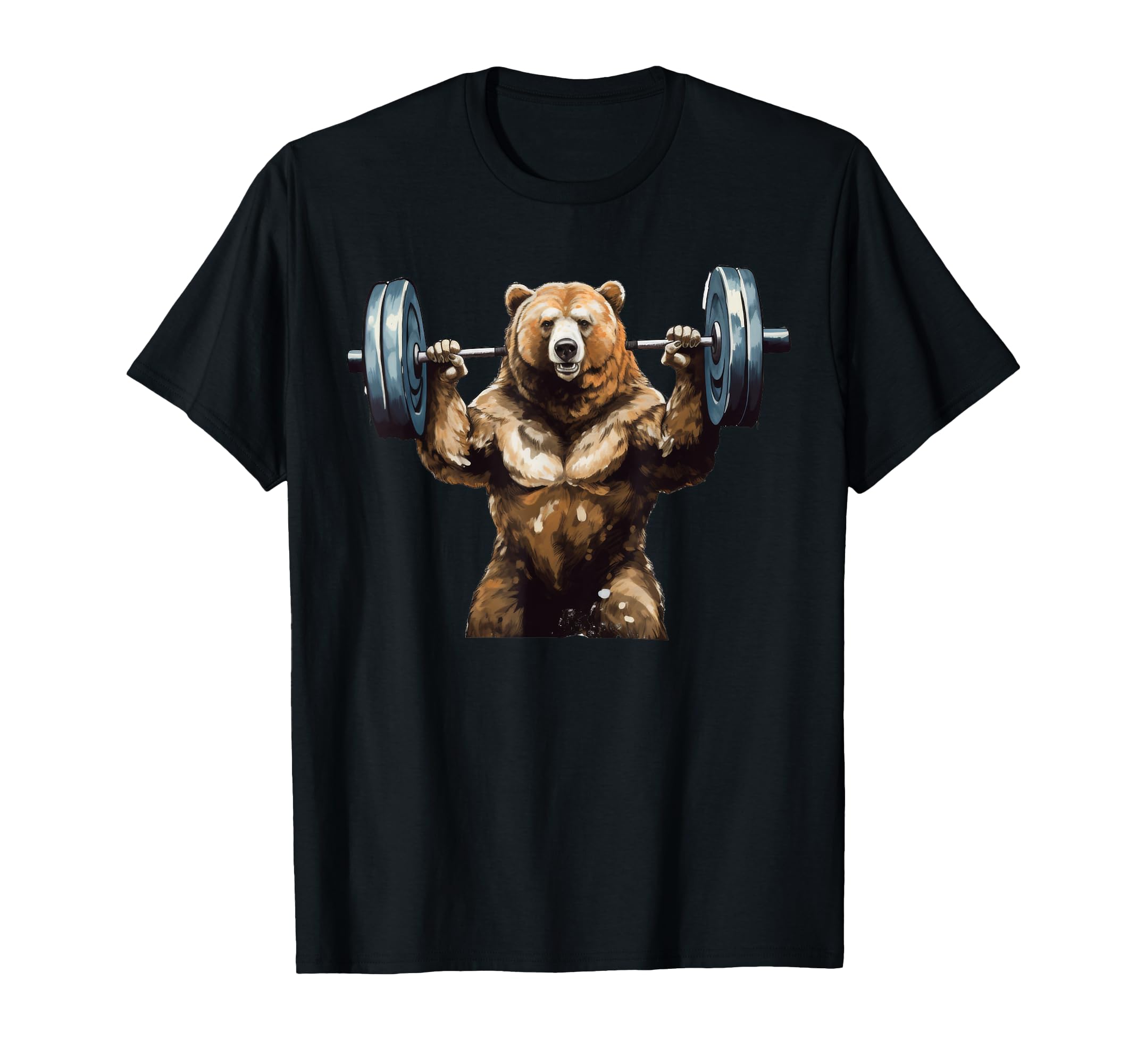 Bear Powerlifting Weightlifting Gym Workout T-Shirt