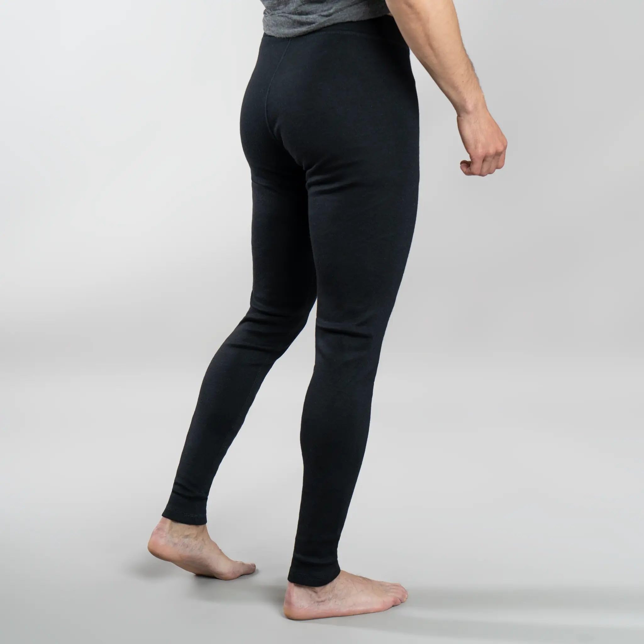 AoA 230 Royal Alpaca Leggings para hombre: ultra ligeros, suaves y cálidos pantalones ecológicos de senderismo, Azul marino, XX-Large