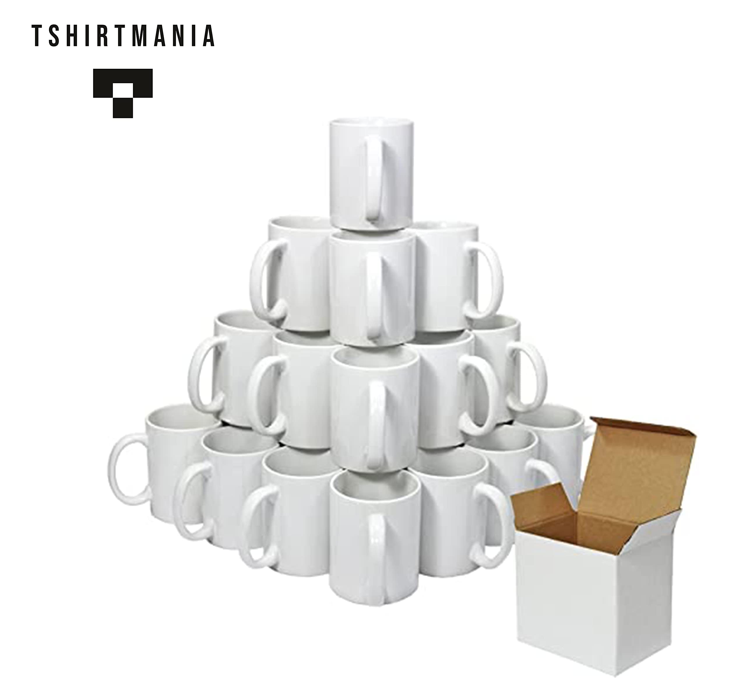 TSHIRTMANIA® Set Tazza per Sublimazione con Scatola (36pz)