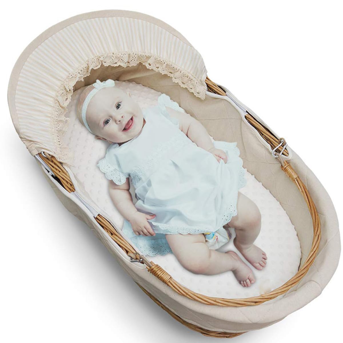 Waschbare Wickelauflagenbezüge Wiederverwendbar 2 Stück aus Polyester für Babys und Kleinkinder Geeignet als Wickeltischauflage für Zuhause