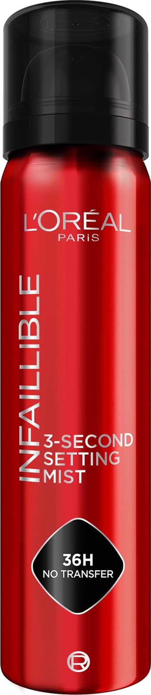 L'Oréal Paris Setting Spray, Infallible 3-Second Makeup Mist for Face, 75ml