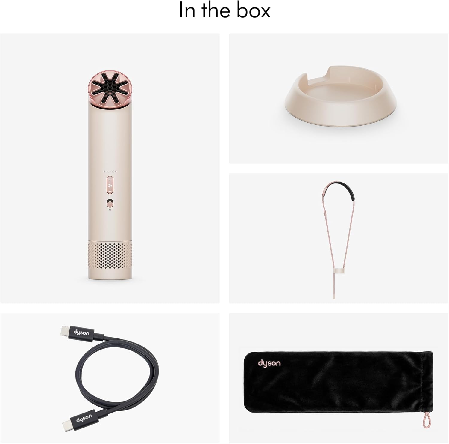 Dyson HushJet™ Mini Cool fan (Stone/Blush)