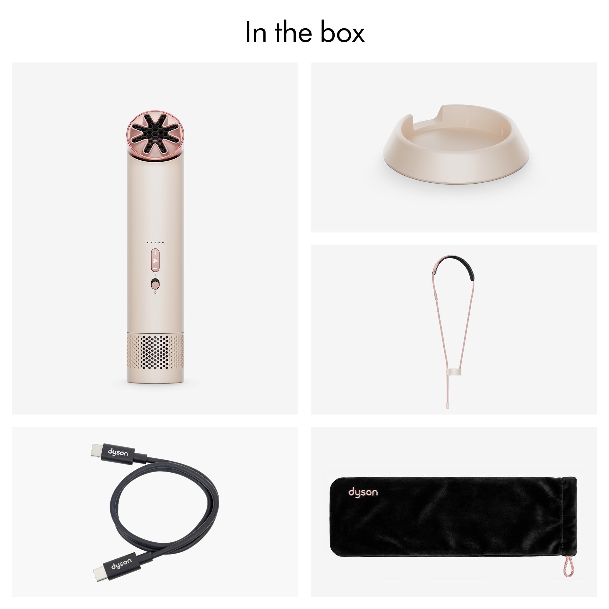 Amazon.com: Dyson HushJet Mini Bladeless Personal Fan (Stone/Blush