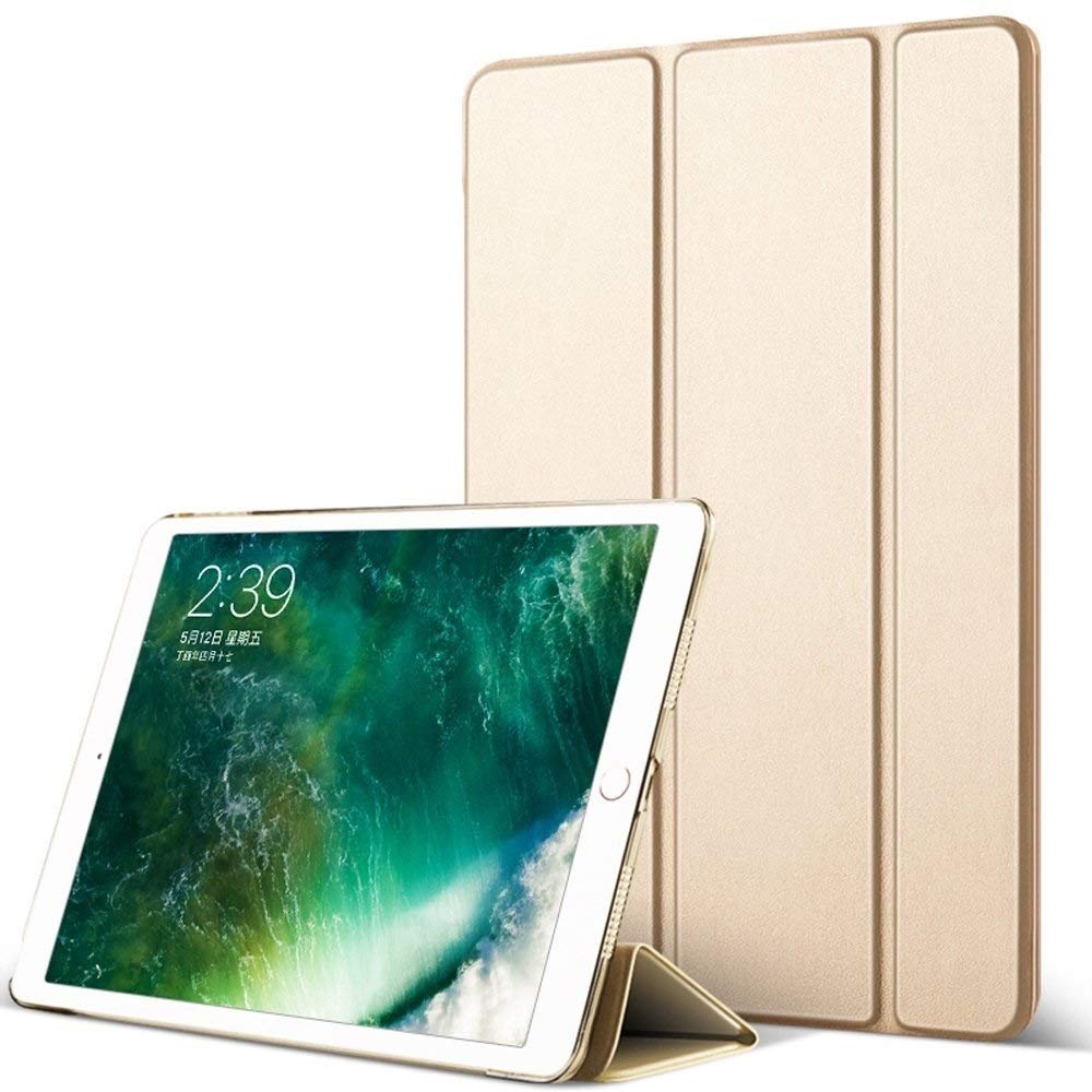DuraSafe Cases iPad PRO 12.9 Inch 1st Gen [ Pro 12.9 2015 1 Gen ] ML0H2LL/A ML0G2LL/A ML0N2LL/A ML0Q2LL/A ML0R2LL/A ML0V2LL/A ML0U2LL/A ML0T2LL/A Smart Auto Sleep/Wake PC Cover - Gold