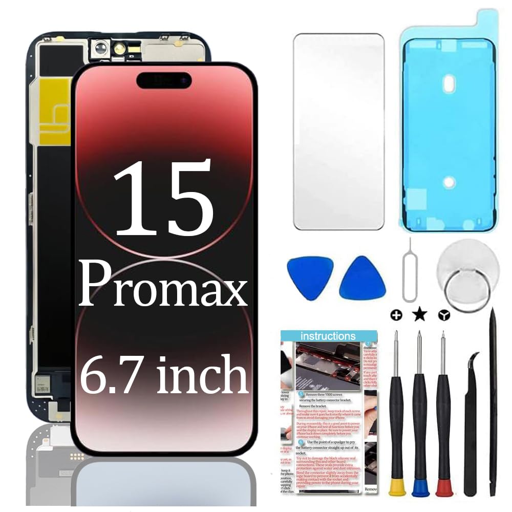 Photo 1 of TSIOFO for iPhone 15 Pro Max Screen Replacement 6.7 inch