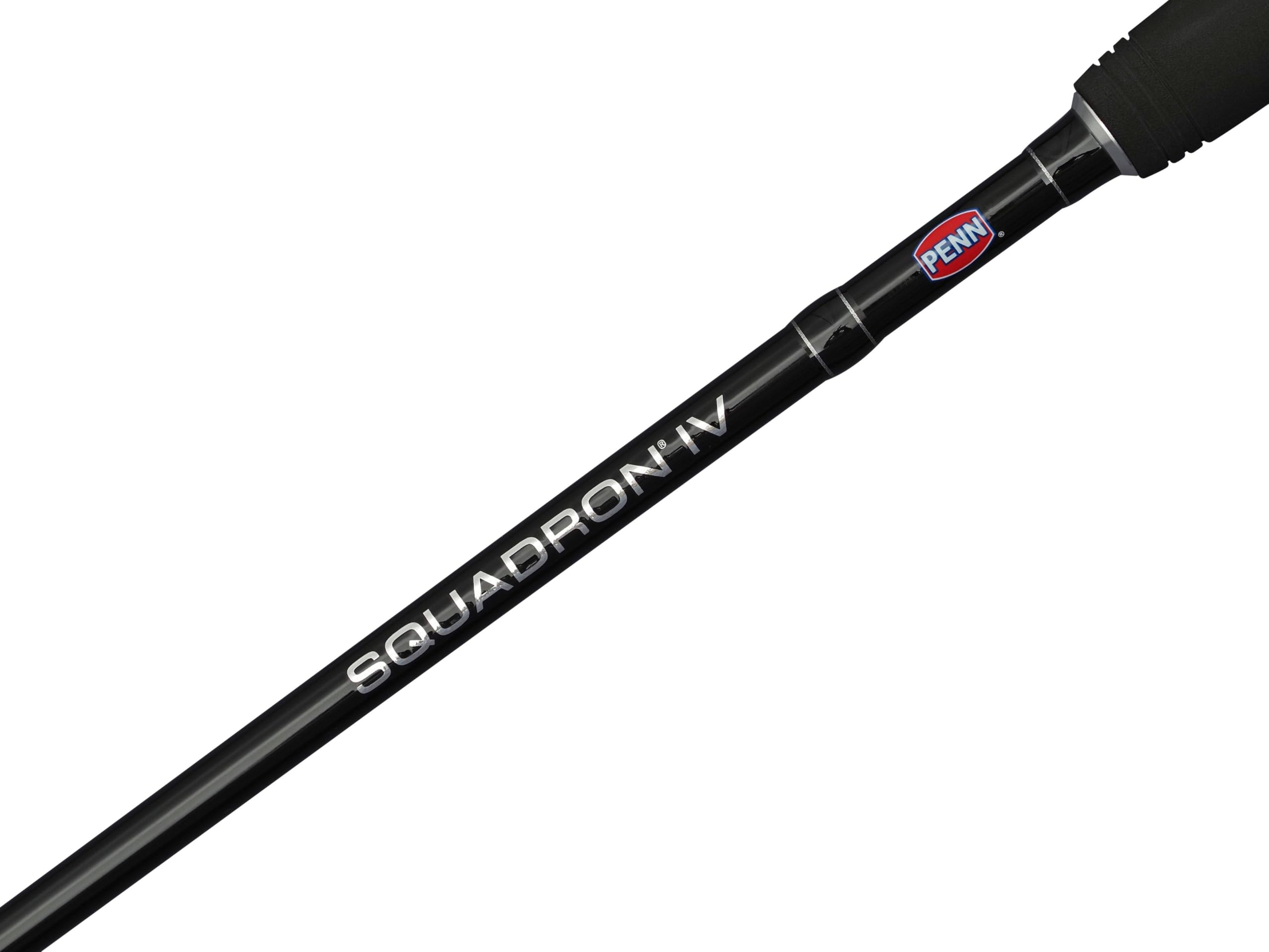 Penn Squadron IV Labrax Spin Canne à pêche au Lancer | Canne à Lancer pour la pêche en mer côtière du Bar et des prédateurs | Blank en Carbone 24T | Options Multiples