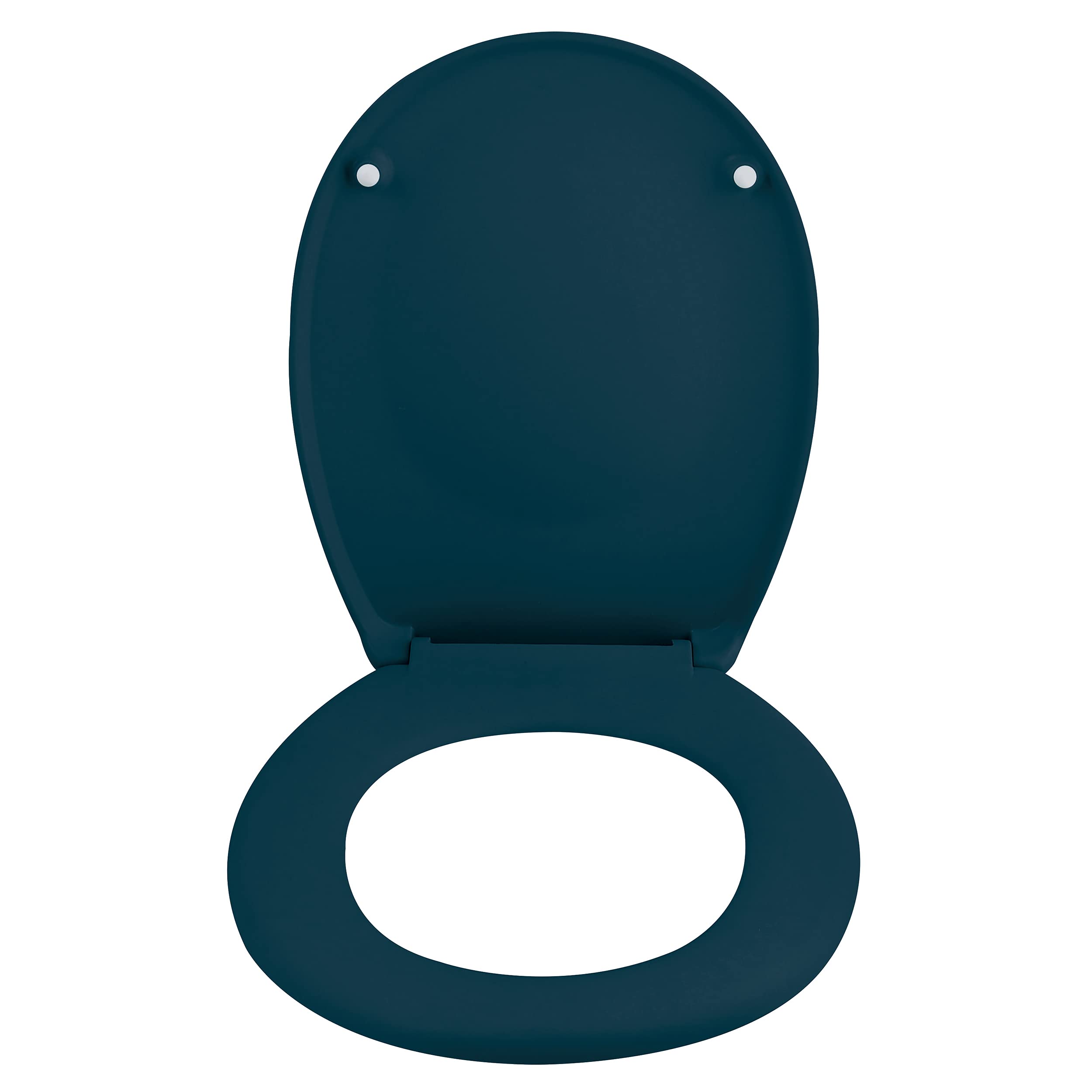 Spirella Neela Thermo Dur Toilet Seat Matt Petrol-Coloured ABS Hinges - Image 2