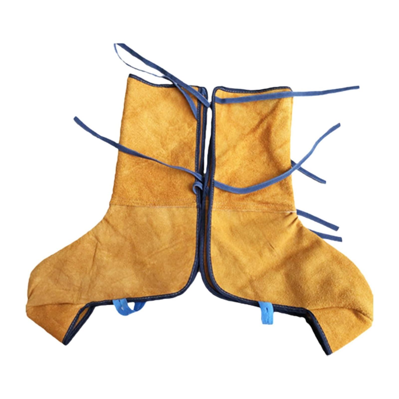 Welding Supplies Welding Shoe Covers Flame Resistant Welding Spats Easy to Wear Welding Boot Cover Easy Carrying for Workshop Workers Welding