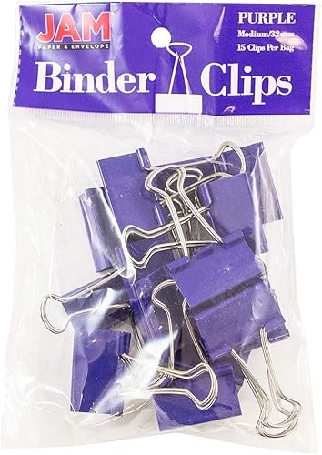 Vista 31 de Broches aprietapapeles JAM Paper®, Rojo