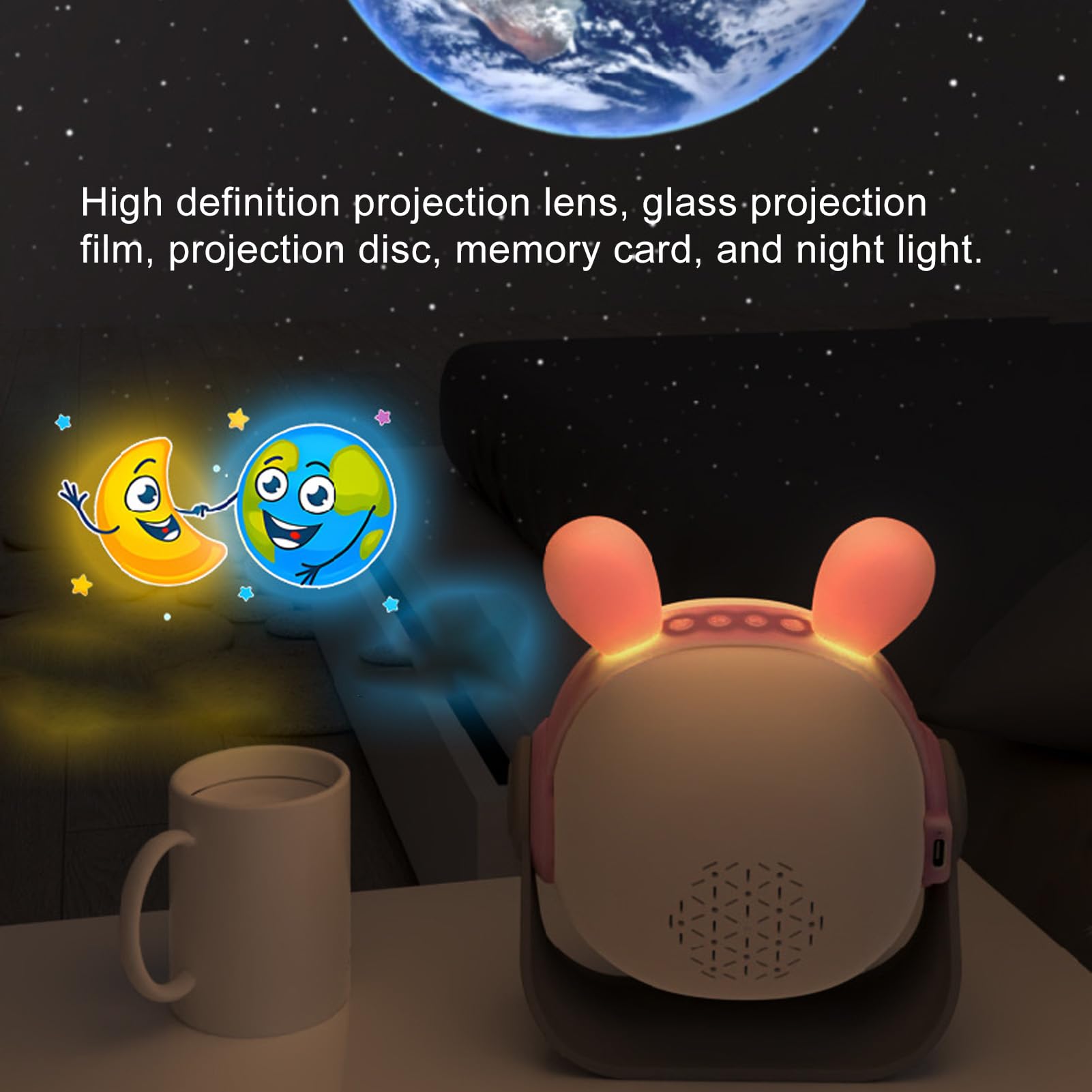 Sonew Luz de para Niños – Luz Nocturna Recargable con 15 Películas