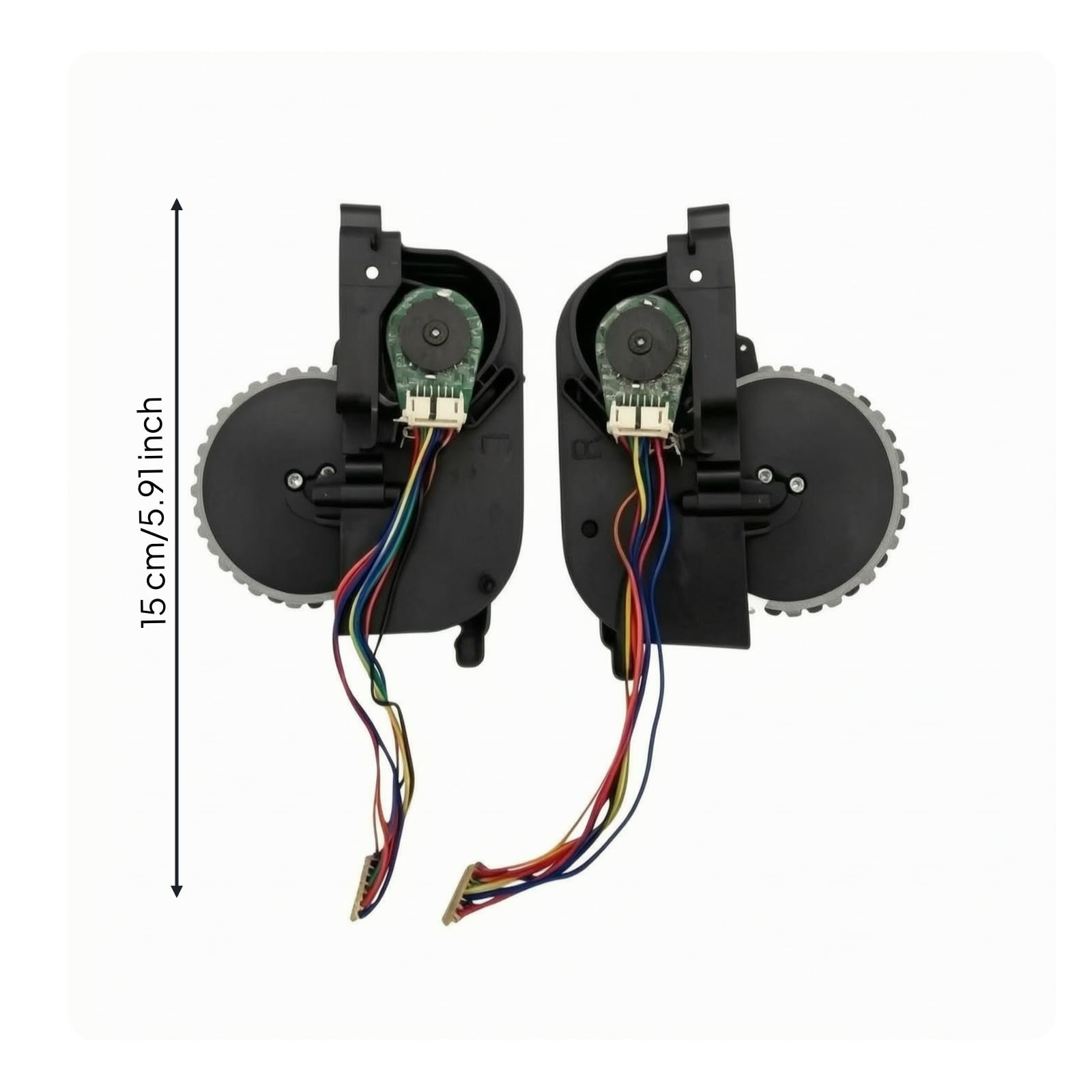 Assemblaggio Ruota Motrice con Motore per Aspirapolvere Robot Compatibile Compatto, Set Sinistra+Destra