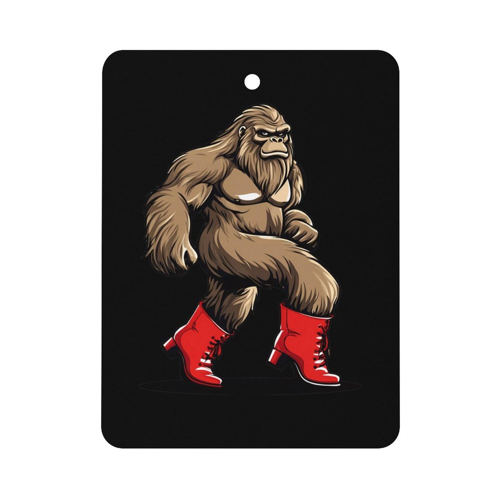 Bigfoot Boot Car Air Freshener Hanging Aromatherapy Tablets for Car Accessories Square