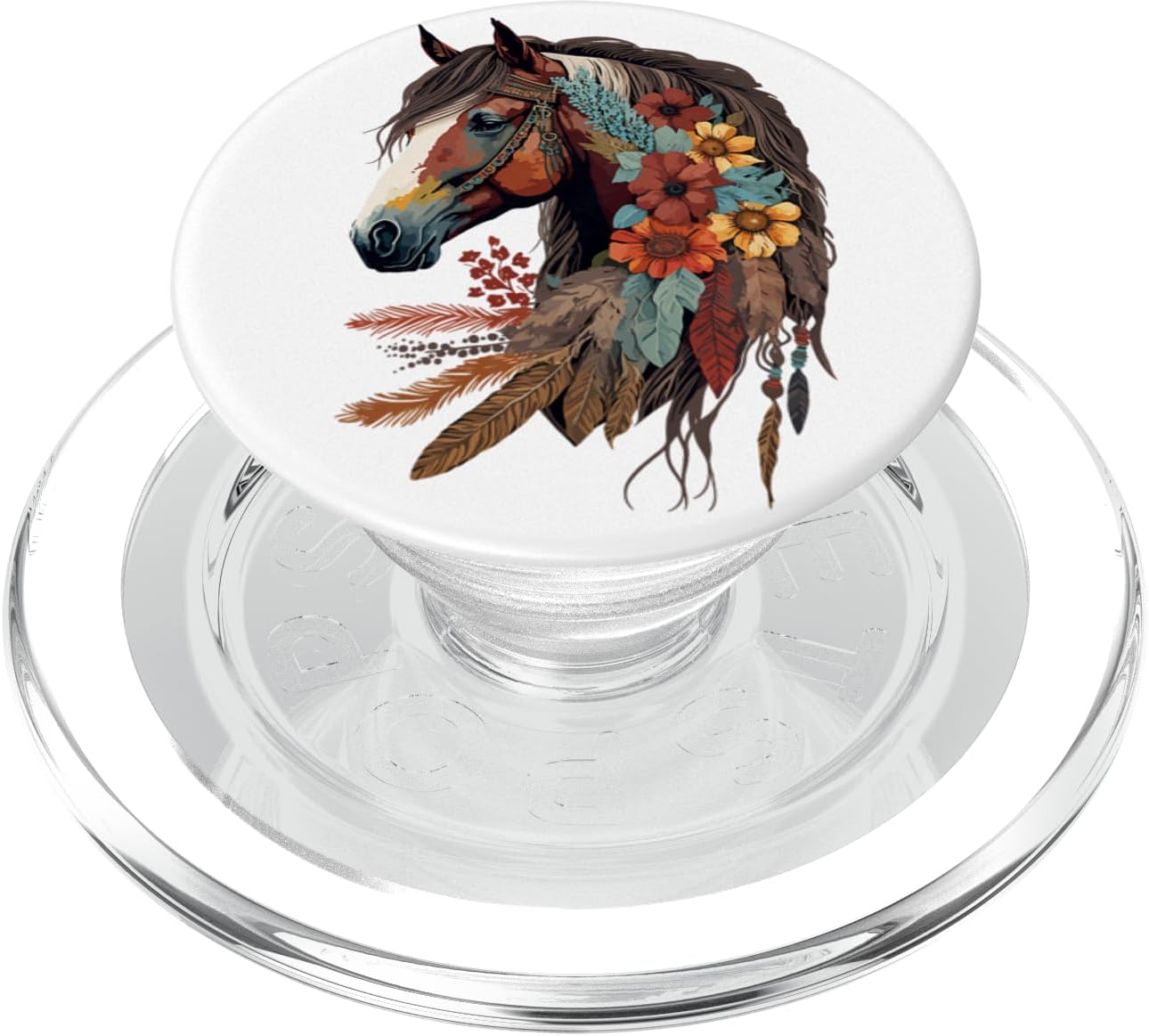 Equestrian Horse Girl Western CowGirl Horseback Riding Theme PopSockets MagSafe PopGrip for iPhone