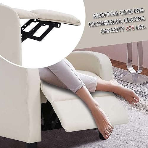 Miniatura 65 de BestMassage - Sillón reclinable para sala de estar Moderno sofá con respaldo alto, asiento para cine en casa con soporte lumbar (con masaje,