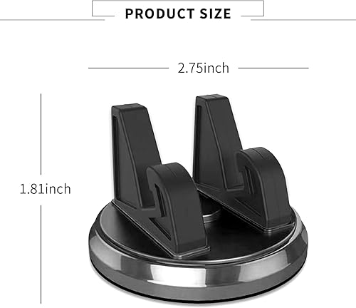 Miniatura 2 de cerfioo 1 soporte para teléfono móvil para tablero de automóvil, giratorio de 360, triangular, estable, antideslizante, base de navegación,