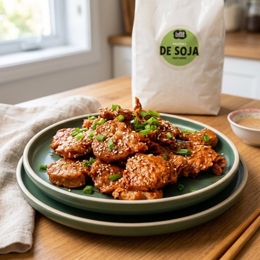 Protéines de Soja Texturées - Médaillons - 2.5kg - PST - Sans OGM - Protéines Végétales - Idéal Cuisine Healthy, Sport, Meal Prep - Nuggets Végétaux Sans Viande - Hello Veggie