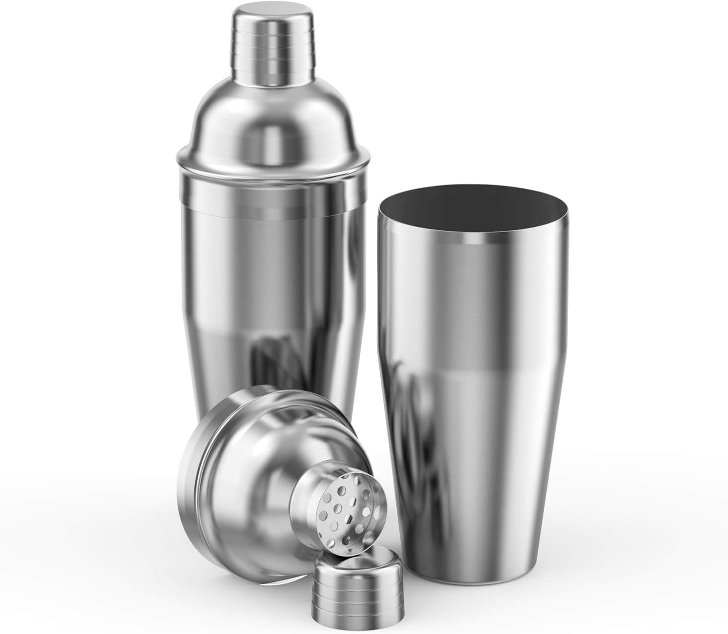 Cocktail Shaker Set,24 oz Martini Shaker,Bartender Kit with Stand,Stainless Steel Martini Mixer Built-in Strainer,Bar Tool Set,Drink Shaker,Fun Gifts. - Image 3