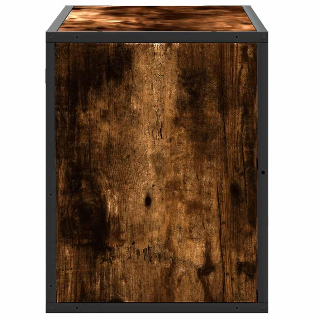Hothingwell Drewniana szafka pod telewizor Ingenierie Metal 80x31x39,5 cm