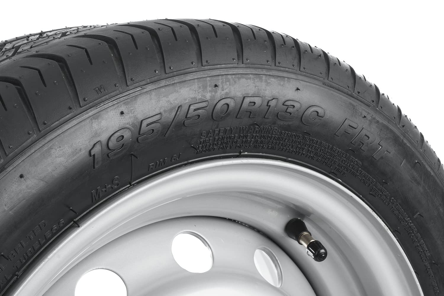 UNITRAILER Ruota Rinforzata 195/50 R13C per Rimorchio, Portata 900 kg, Gomma Linglong R701 e Cerchio in Acciaio 5.5Jx13 5x112 ET30 per Caravan e Carrelli Pesanti